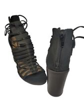Justfab black strappy for sale  High Point