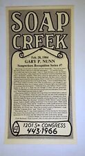 Folheto pôster cartão mesa Soap Creek Saloon Gary P. Nunn Austin Texas comprar usado  Enviando para Brazil
