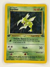 Scyther 1st Edition 10/64 Jungle Set Rare Holo WOTC Pokemon Card Near Mint for sale  Shipping to South Africa