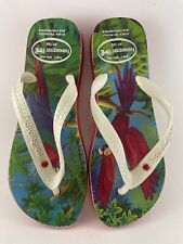 Chinelos Havaianas EUA 6/UE 39 Brasil floresta tropical arara pássaro verde joia vermelha  comprar usado  Enviando para Brazil