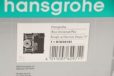 Hansgrohe 01850181 3/4" iBox Universal Plus Rough com parada de serviço comprar usado  Enviando para Brazil