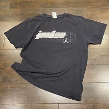 Usado, Camiseta vintage 00's Air JORDAN marca para hombre talla M hecha en Canadá negra descolorida 23 segunda mano  Embacar hacia Argentina