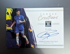 CHRISTIAN PULISIC -2021-22 Panini Impecável - Criações de lona no cartão autografado /25 comprar usado  Enviando para Brazil