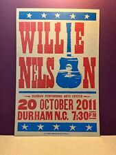 Usado, WILLIE NELSON Durham NC Arts Center 2011 Classic & Ltd HATCH SHOW PRiNt POsTER comprar usado  Enviando para Brazil