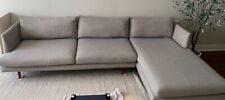 sofa chaise sectional linen for sale  London