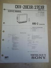 Occasion, Sony Service Manual~CKV-20EXR/27EXR Trinitron TV~Original~Repair d'occasion  Expédié en France