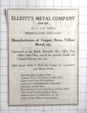 1912 elliot metal for sale  UK