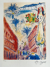 Marc Chagall   "Nizza"  Litografia [Henri Matisse Hans Jean Arp Paul Klee] comprar usado  Enviando para Brazil