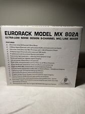 Console de mixagem Behringer Eurorack MX 802A 8 canais com cabo de alimentação/adaptador + caixa comprar usado  Enviando para Brazil