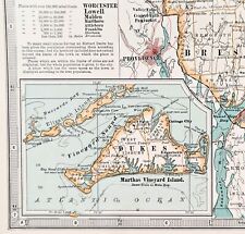 1897 massachusetts map for sale  Carefree