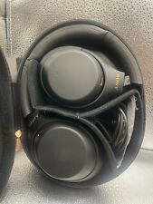 Fones de ouvido supra-auriculares sem fio Sony WH-1000XM4 cancelamento de ruído preto com estojo! comprar usado  Enviando para Brazil