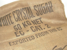 Brown Burlap Sugar Bag - Printed German Sugar Bag Sudzuker 50 KG Net NWOT, used for sale  Shipping to South Africa