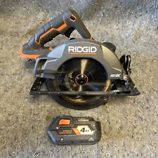RIDGID R8651 18v CORDLESS CIRCULAR SAW 6.5" & 4ah Battery for sale  Shipping to South Africa