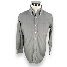 LRL Ralph Lauren Dress Shirt Mens 15 32/33 Black Plaid Micro Gingham Button Down for sale  Shipping to South Africa