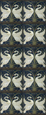 Usado, Conjunto de azulejos para lareira Walter Crane Swans SOMENTE DECORATIVO (10 azulejos) comprar usado  Enviando para Brazil