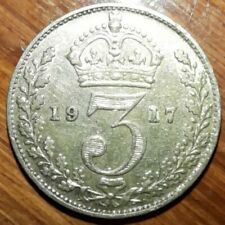 1917 silver threepence for sale  BOLTON