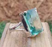 Aquamarine 925 Sterling Silver Band &Statement Ring  Handmade Ring All size-m-79 for sale  Shipping to South Africa