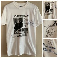 Camiseta vintage autografada John Zimmerman Silvia Fontana patinação figura no gelo tamanho P comprar usado  Enviando para Brazil