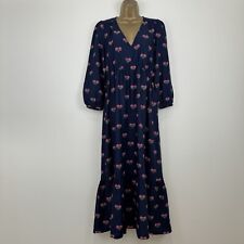 Joules Dress Midaxi Sienna Tiered Navy Floral Print Size 10 - 24  Womens New for sale  Shipping to South Africa