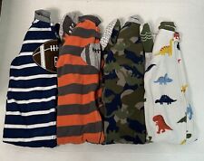 Carters Lot Boys Sleepers Size 24 Months 2T Fleece Long Sleeve Pajamas Sleepwear for sale  Shipping to South Africa
