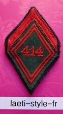L09706 insigne écusson militaire badge patch armée losange galon régiment 414, occasion d'occasion  Folschviller