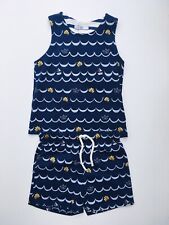 Usado, Ex M&S Niñas Pijama Conjunto Shorty Chaleco Set Azul Marino Mezcla 18-24 meses de edad 5-6 años segunda mano  Embacar hacia Spain