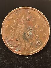 Moneda De 2 Centimos Error Acuñación Exceso Metal. Rare Coin . Minting Error., usado segunda mano  Embacar hacia Argentina