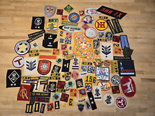 Lote de patches vintage 130 patches, escoteiros, militares, negócios etc. comprar usado  Enviando para Brazil