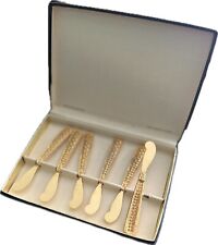 gold knife cheese plated set for sale  Carrollton