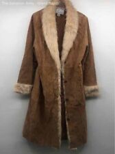 leather coat long for sale  Detroit