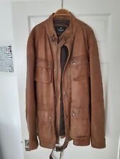 Hackett leather coat for sale  ROCHFORD