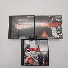 SONY PlayStation PS1 Lote De 3 Biohazard 1 2 3 Cartucho Completo Na Caixa Testado Importado Do Japão, usado comprar usado  Enviando para Brazil