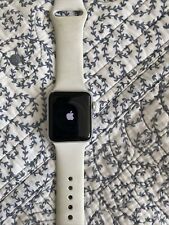 Apple Watch Series 3 38 mm prata alumínio GPS modelo WR 50M com pulseira branca comprar usado  Enviando para Brazil