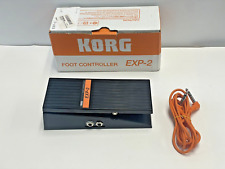 Teclado sintetizador de pedal de expresión de volumen controlador de pie Korg EXP-2 con cable segunda mano  Embacar hacia Argentina