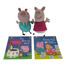Talking Peppa Pig Plush Toys & Books- Daddy Pig 11" & Talking Peppa Pig 11" for sale  NOTTINGHAM