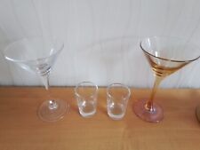 Glasses including martini for sale  BIRMINGHAM