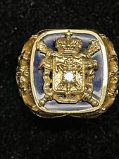 14 k diamond & lapis Faberge ring from the Franklin Mint for sale  Macomb