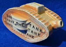 WW1 Mk1 BRITISH ARMY TANK 'BANK IN THE TANK' CERAMIC MONEY BOX for sale  HEANOR