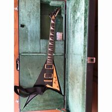 Guitarra profesional Jackson Randy-V Randy Rhads negra con estuche rígido segunda mano  Embacar hacia Mexico