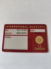Omega international warranty d'occasion  Combs-la-Ville
