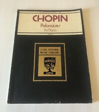 Libro de bolsillo Chopin POLACAS para piano, Carl Fischer Music L744 A. Pintor segunda mano  Embacar hacia Argentina