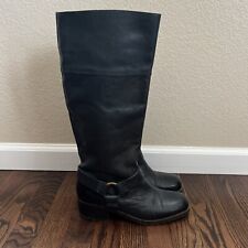 Lucky Brand Women’s Knee High Western Boot Green Leather Heeled Boots Size 7 for sale  Shipping to South Africa