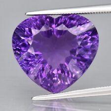 12.94ct 16x14.4mm VS Heart Concave Natural Unheated Purple Amethyst, Gemstone for sale  Shipping to South Africa