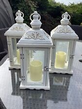 White garden lanterns for sale  HEMEL HEMPSTEAD