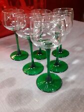 6 VERRE A VIN BLANC ALSACE MOSELLE LUMINARC FRANCE pied Vert   neuf  d'occasion  Wizernes