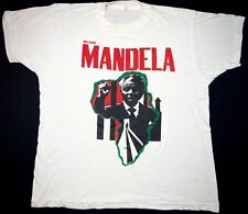 Vintage Nelson Mandela Freedom/Black History T-Shirt - Mens LARGE for sale  Shipping to South Africa