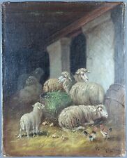 Ancien tableau moutons d'occasion  Versailles