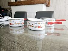 Casseroles floral vintage d'occasion  Saint-Omer