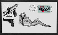 Smith & Wesson 1967 .38 y anuncio de mujer sexy que aparece en sobre de coleccionista *A097 segunda mano  Embacar hacia Mexico