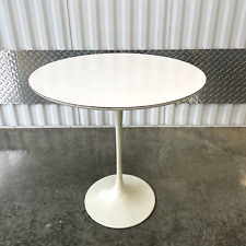 Antigo 50s ou 60s Eero Saarinen para Knoll Tulip mesa lateral 20" tampo laminado branco comprar usado  Enviando para Brazil